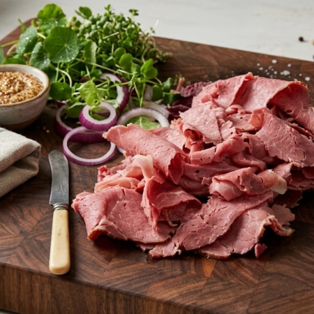 shaved beef brisket