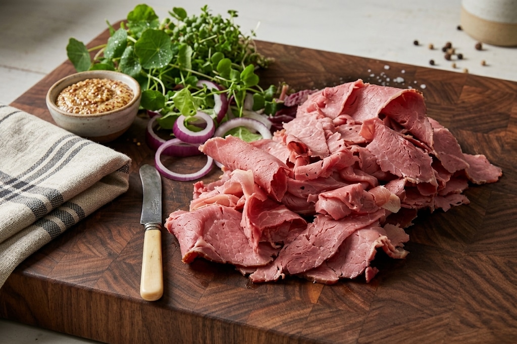 shaved beef brisket
